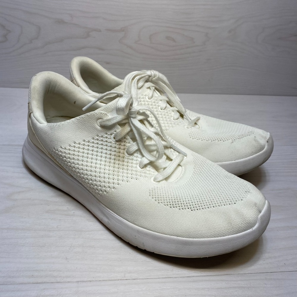 Kizik Lima Athletic Sneaker Unisex Men's 11.5 / Womens 13 White Mesh Low Top